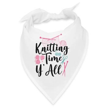 Knitting Knitter Knitting Time - Bandana - Weiß - Vorne