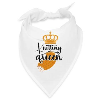 Knitting Knitter Girl Knitting - Bandana - Weiß - Vorne