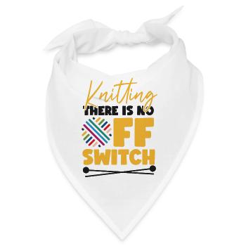 Knitting Knitter Knitting There Is - Bandana - Weiß - Vorne