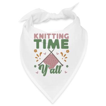 Knitting Knitter Knitting Time - Bandana - Weiß - Vorne