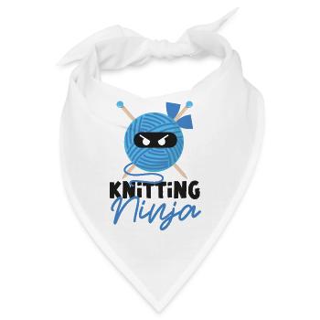 Knitting Knitter Ninja Knitting - Bandana - Weiß - Vorne