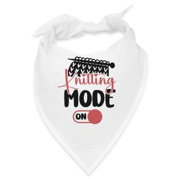 Knitting Knitter Knitting Mode On - Bandana - Weiß - Vorne