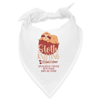 Knitting Knitter Sloth Sloth - Bandana - Weiß - Vorne