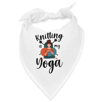 Knitting Knitter Knitting Is My - Bandana - Weiß - Vorne