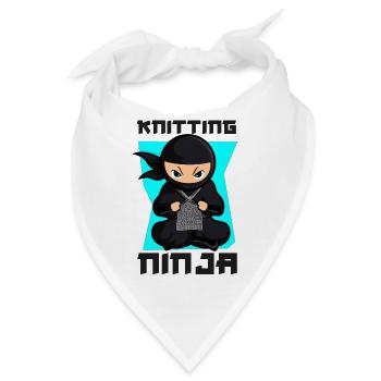 Knitting Knitter Ninja Knitting - Bandana - Weiß - Vorne