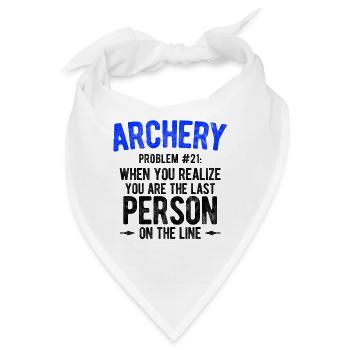 Bogenschießen Archery - Bandana - Weiß - Vorne