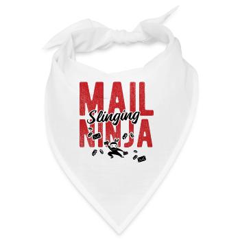 Briefträger Und Paket-Zusteller Für Postboten - Bandana - Weiß - Vorne