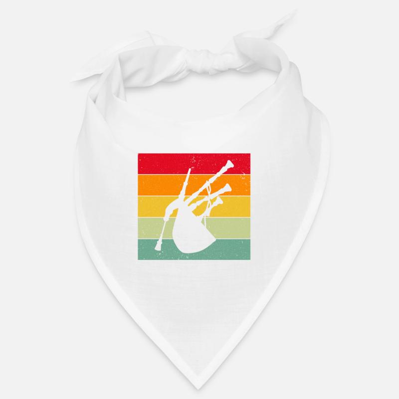 Cornemuse pour instructeurs de cornemuse et cornemuse - Bandana - blanc