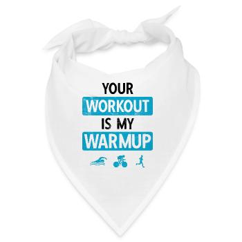 Laufen Schwimmen Radfahren Triathlon - Bandana - Weiß - Vorne