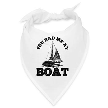 Segelboot Kapitän Spruch Zum Segeln - Bandana - Weiß - Vorne