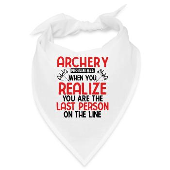 Bogenschießen Archery - Bandana - Weiß - Vorne
