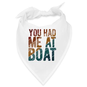 Segelboot Kapitän Spruch Zum Segeln - Bandana - Weiß - Vorne