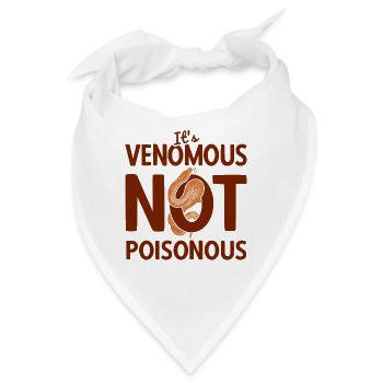 Reptilien Für Fans Von Schlangen - Bandana - Weiß - Vorne