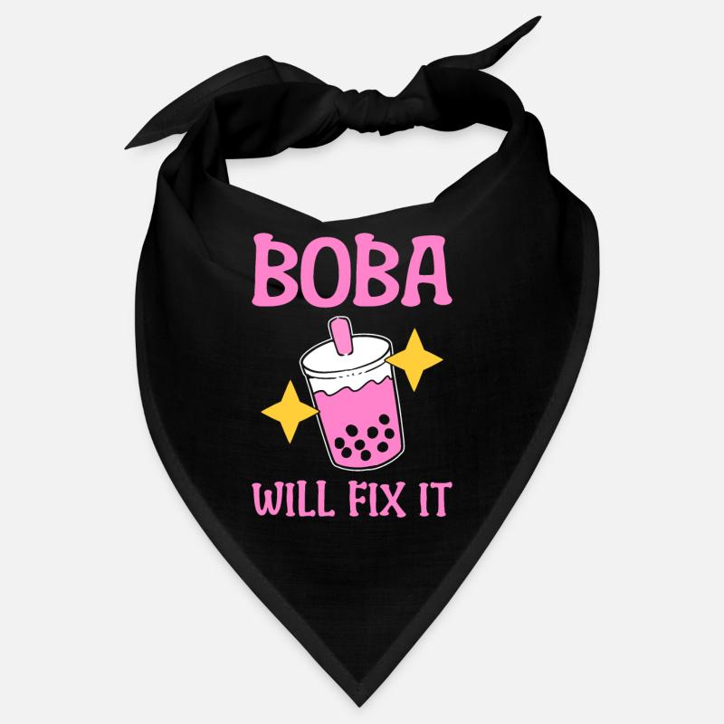 Boba Bubble Milk Tea Milchtee-Server Bandana