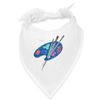 Maler Zeichner für Künstler - Bandana - Weiß - Vorne