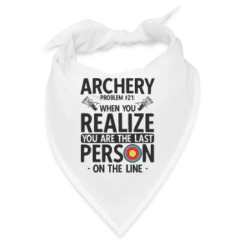 Bogenschießen Archery - Bandana - Weiß - Vorne