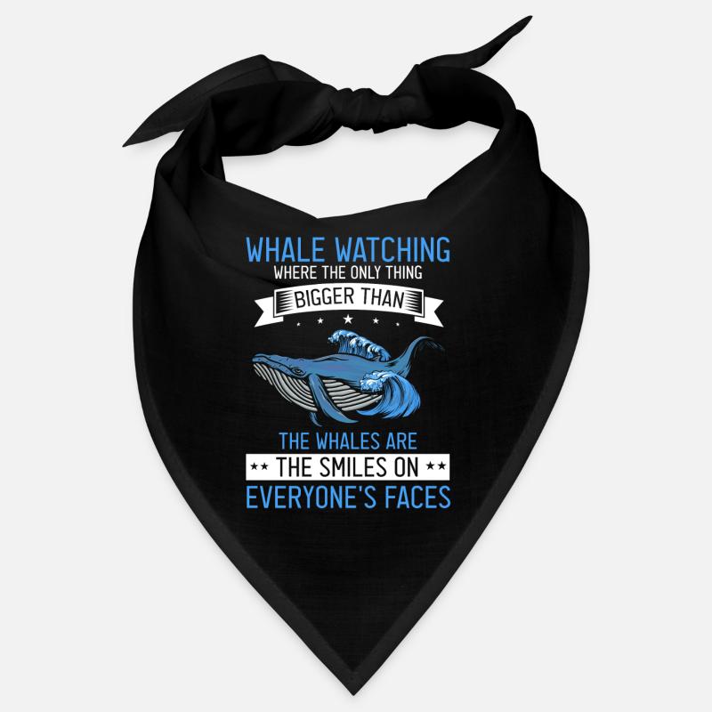 Wal-Design für Wale und Blauwale oder Belugawale Bandana