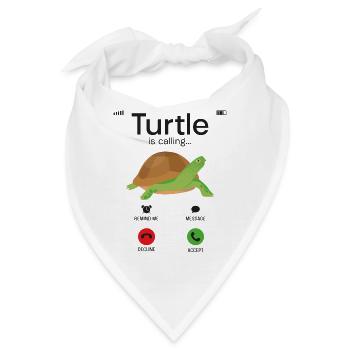 Sea Turtle Tortoise Phone Display - Bandana - Weiß - Vorne
