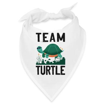 Sea Turtle Tortoise Team Turtle - Bandana - Weiß - Vorne