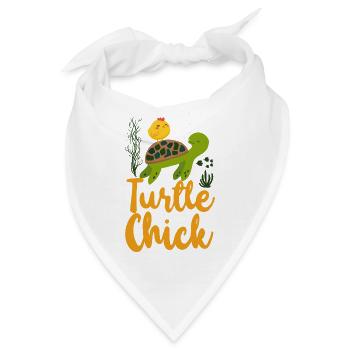 Sea Turtle Tortoise Chicken Turtle - Bandana - Weiß - Vorne