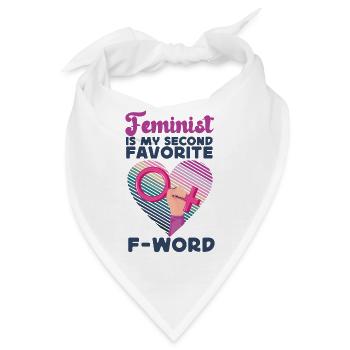 Feminist Heart Feminist Is My - Bandana - Weiß - Vorne