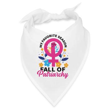 Feminist My Favorite Season Fall - Bandana - Weiß - Vorne