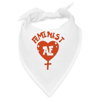 Feminist Feminist Af - Bandana - Weiß - Vorne