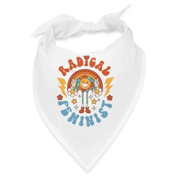Feminist Radical Feminist - Bandana - Weiß - Vorne