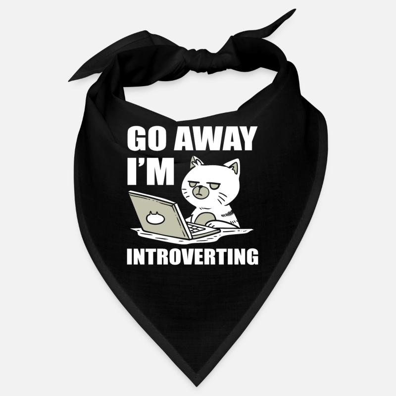 Go Away I'm Introverting Katzenmama Bandana