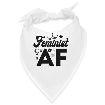 Feminist Feminist Af - Bandana - Weiß - Vorne