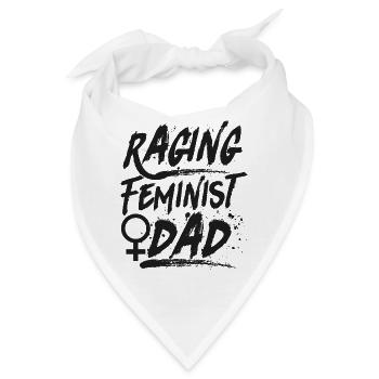 Feminist Raging Feminist Dad - Bandana - Weiß - Vorne