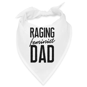 Feminist Raging Feminist Dad - Bandana - Weiß - Vorne