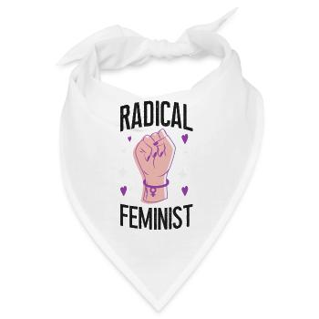 Feminist Radical Feminist - Bandana - Weiß - Vorne