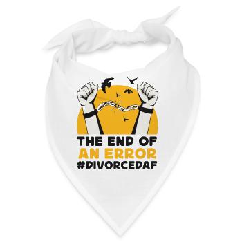 Happy Divorce Party The End Of An - Bandana - Weiß - Vorne