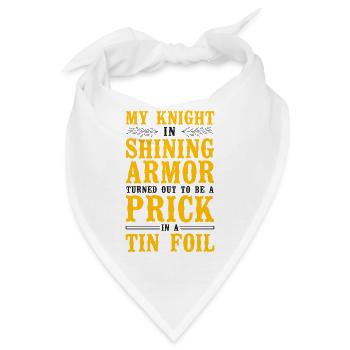 Happy Divorce Party My Knight In - Bandana - Weiß - Vorne