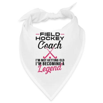 Field Hockey Coach Field Hockey - Bandana - Weiß - Vorne
