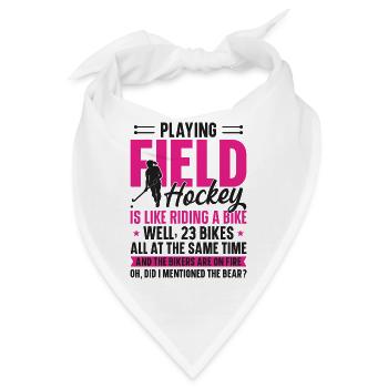 Field Hockey Playing Field Hockey - Bandana - Weiß - Vorne