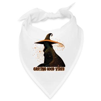 Hexen-Casting-Vibes, Halloween - Bandana - Weiß - Vorne