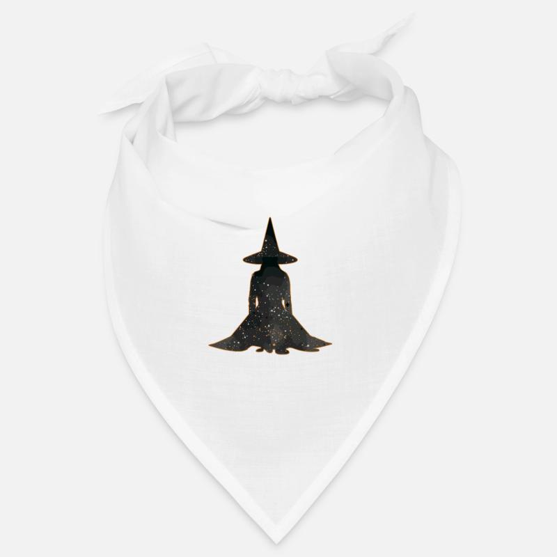 Witch Silhouette Profile, Halloween Bandana