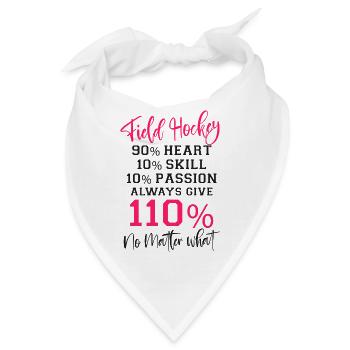 Field Hockey Field Hockey 90% - Bandana - Weiß - Vorne