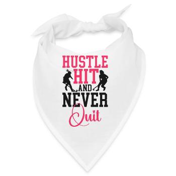 Field Hockey Hustle Hit And Never - Bandana - Weiß - Vorne