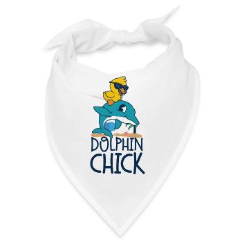 Dolphin Chicken Dolphin Chick - Bandana - Weiß - Vorne