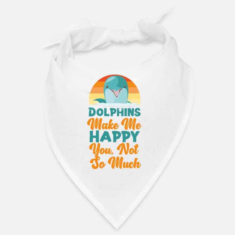 Dolphin Retro Dolphins Make Me Bandana