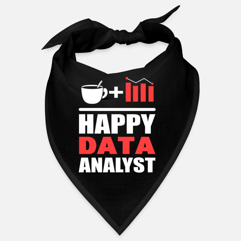 Glücklicher Datenanalyst Systemanalytiker Bandana