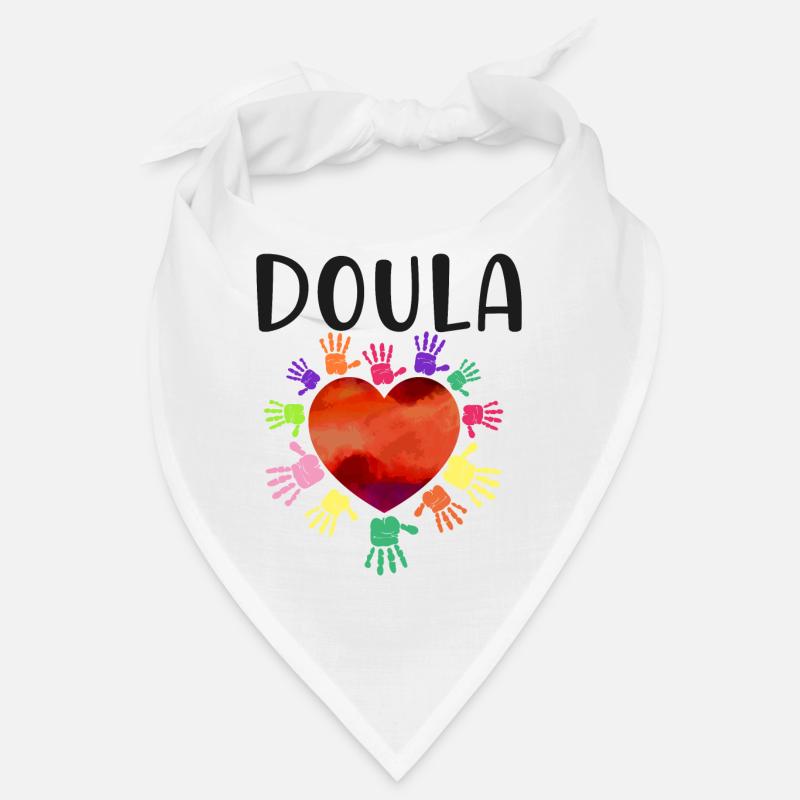 Doula Birth Worker Heart Hands Bandana