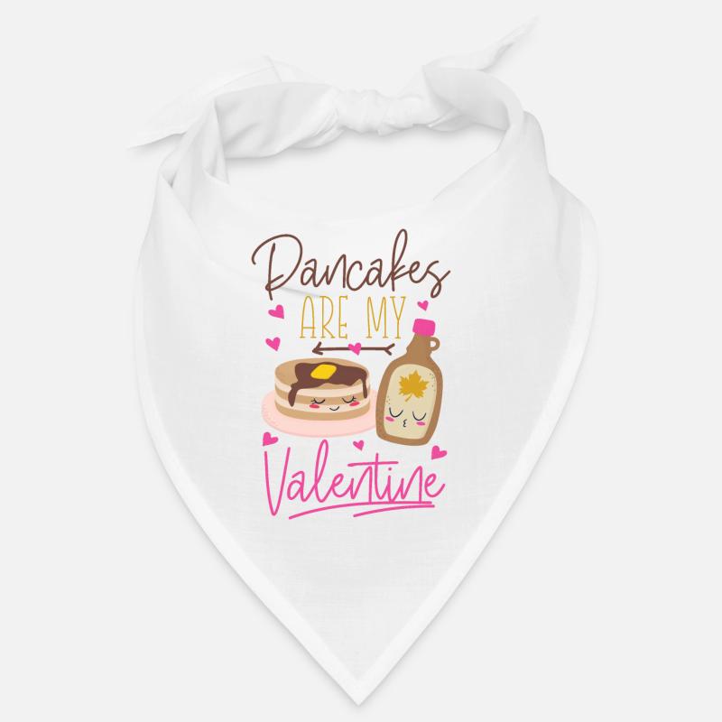 Pancake Lover Kids Valentines Day Bandana