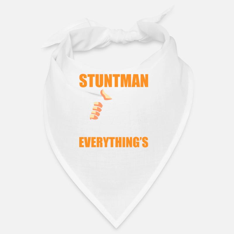Lustiger Stuntman - Bandana - Weiß