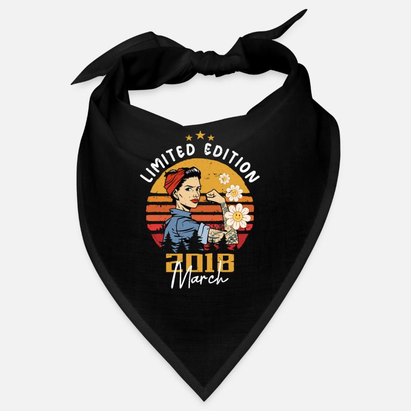Femmes nées en mars 2018 Nées Anniversaire 2018 Bandana