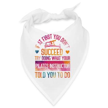 Pilates Instructor Teacher - Bandana - Weiß - Vorne