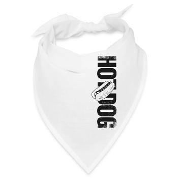 Hot Dog Adult Hot Dog - Bandana - Weiß - Vorne